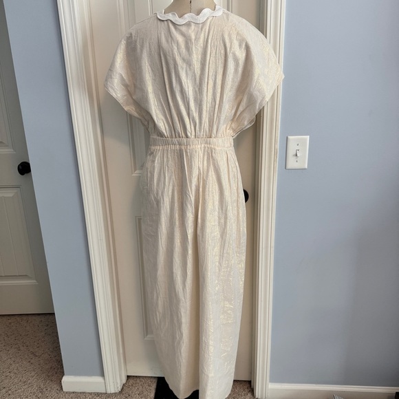NEW Sundress the Brand Nora Long Dress ~ White Gold Metallic Mediterranean Beach - Picture 4 of 8